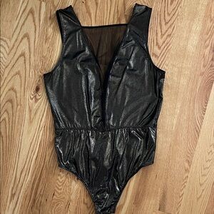 VS black/gold shimmer body suit